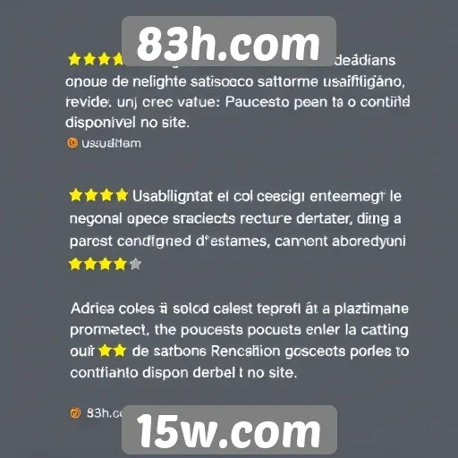 Feedback dos usuários sobre a experiência no site