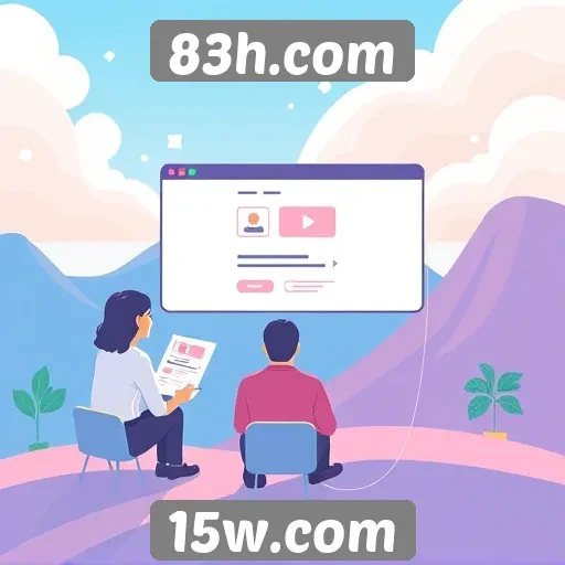Interface e experiência do usuário no site 83h.com